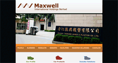 Desktop Screenshot of maxwellinternational.com.my